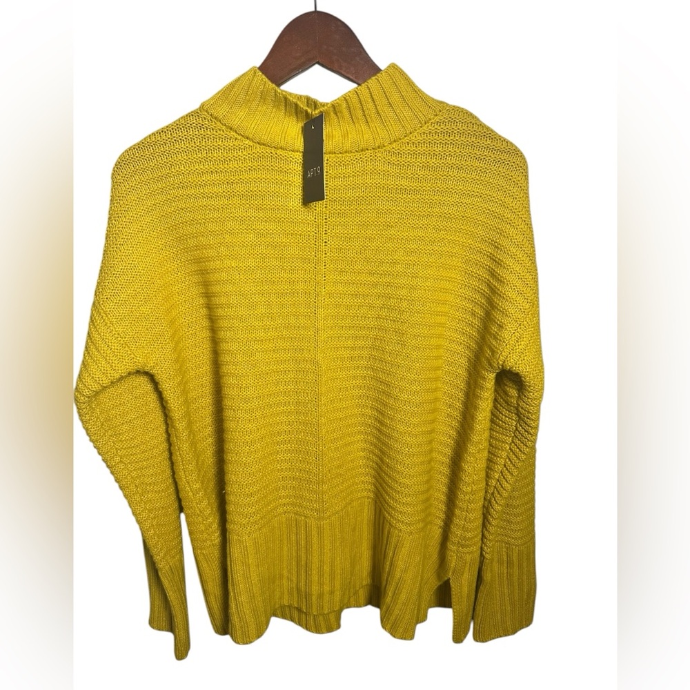 Apt. 9 Mustard Cowl Neck Sweater Knit M New